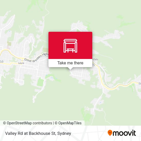 Valley Rd at Backhouse St map