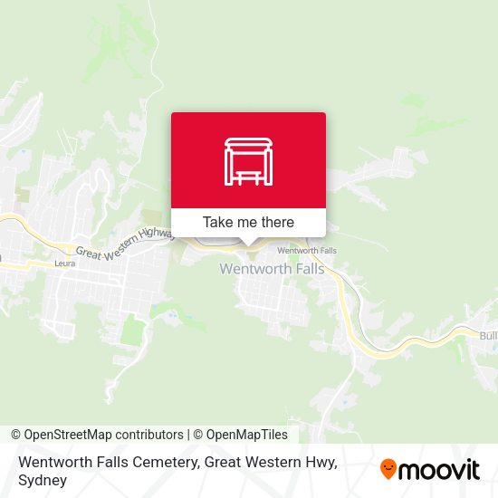 Wentworth Falls Cemetery, Great Western Hwy map