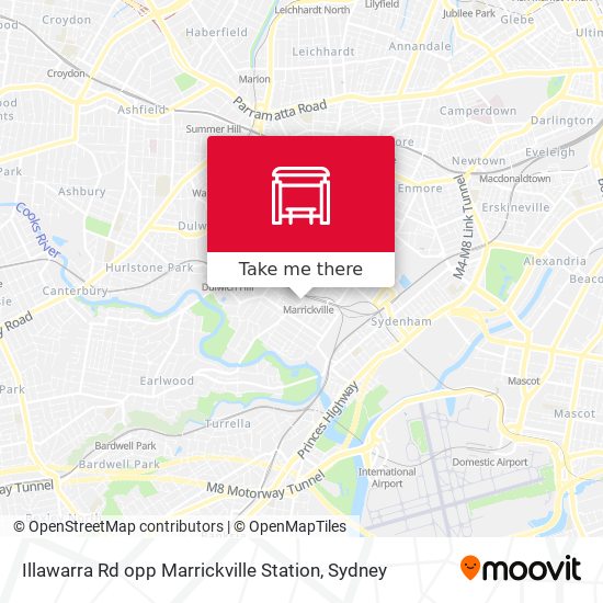 Illawarra Rd opp Marrickville Station map