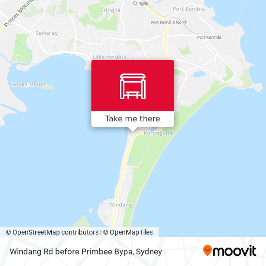 Windang Rd before Primbee Bypa map