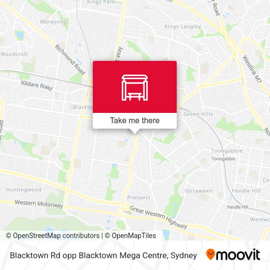 Blacktown Rd opp Blacktown Mega Centre map