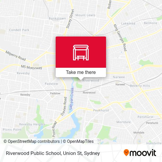 Riverwood Public School, Union St map