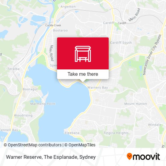 Warner Reserve, The Esplanade map