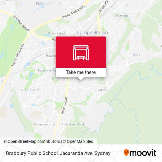 Mapa Bradbury Public School, Jacaranda Ave