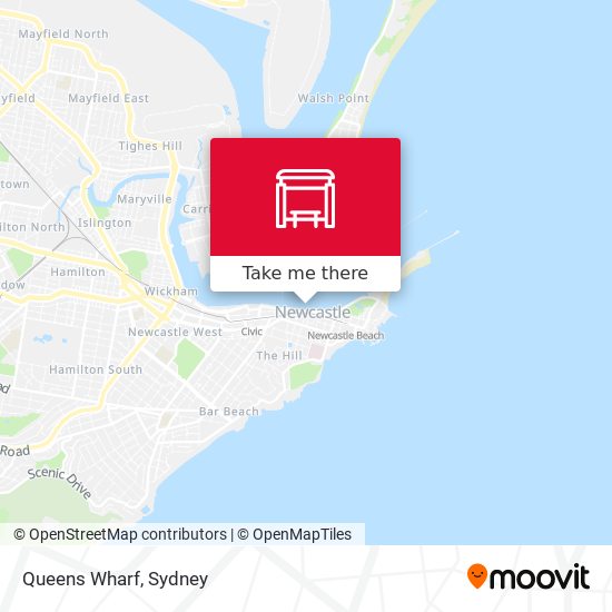 Mapa Queens Wharf