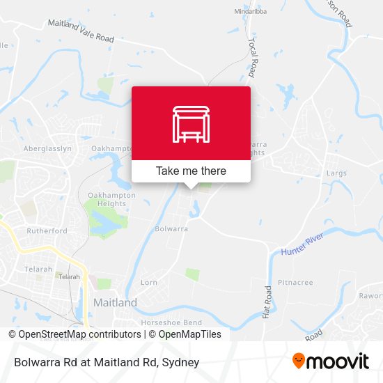 Bolwarra Rd at Maitland Rd map