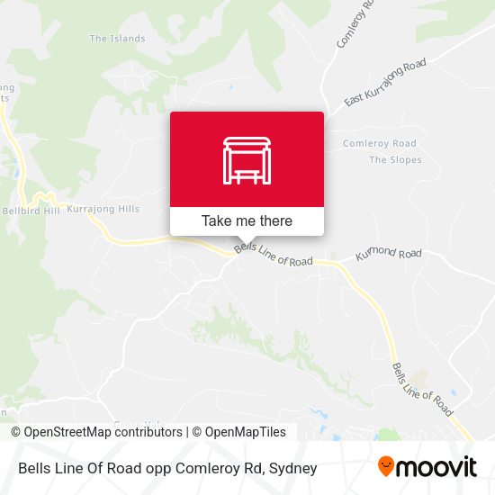 Bells Line Of Road opp Comleroy Rd map