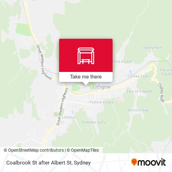 Coalbrook St after Albert St map