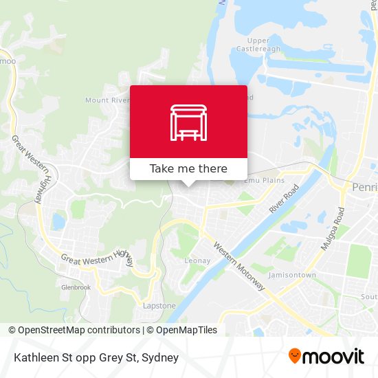 Kathleen St opp Grey St map