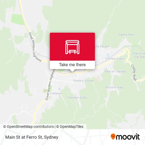 Main St at Ferro St map