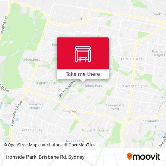 Ironside Park, Brisbane Rd map