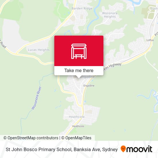 St John Bosco Primary School, Banksia Ave map