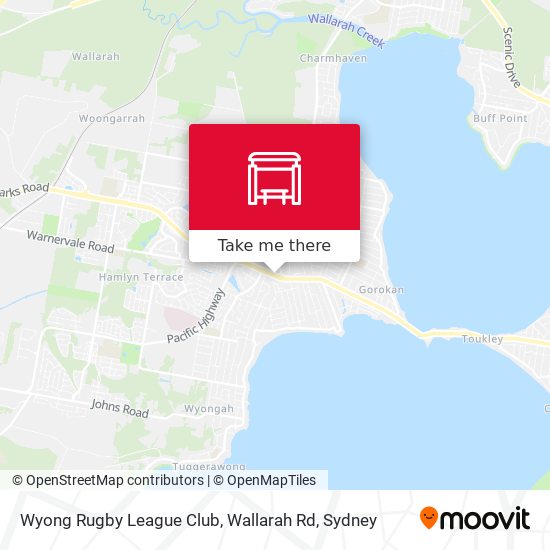 Wyong Rugby League Club, Wallarah Rd map