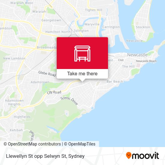 Llewellyn St opp Selwyn St map
