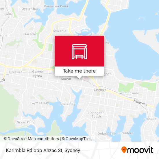 Karimbla Rd opp Anzac St map