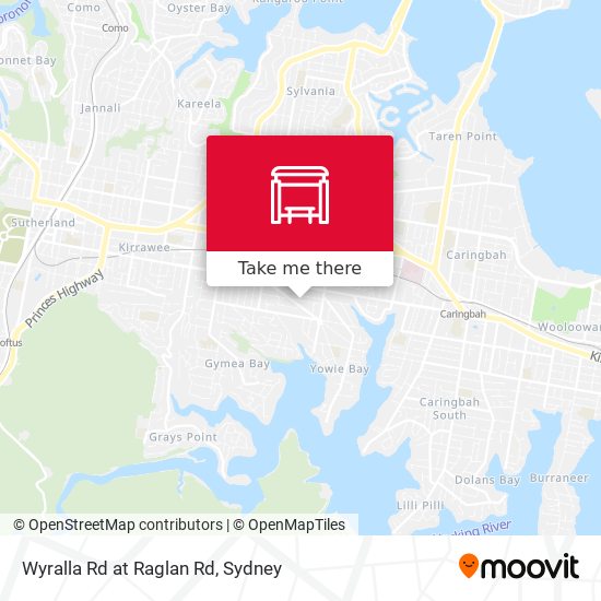 Wyralla Rd at Raglan Rd map