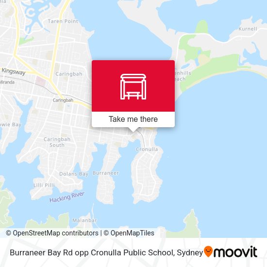 Burraneer Bay Rd opp Cronulla Public School map