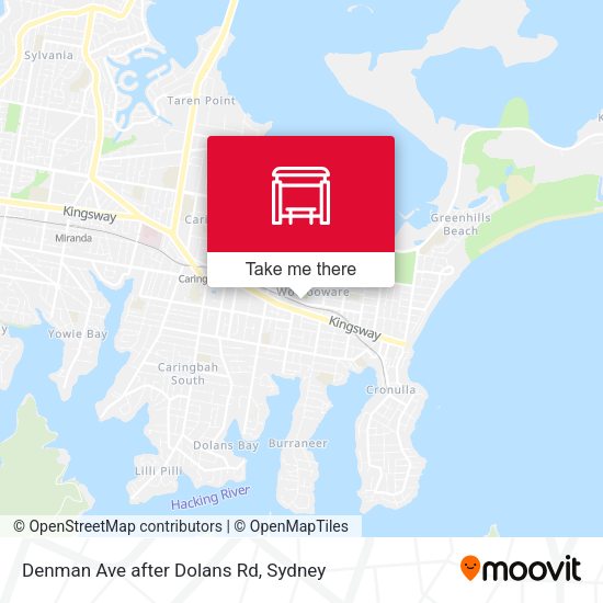 Denman Ave after Dolans Rd map