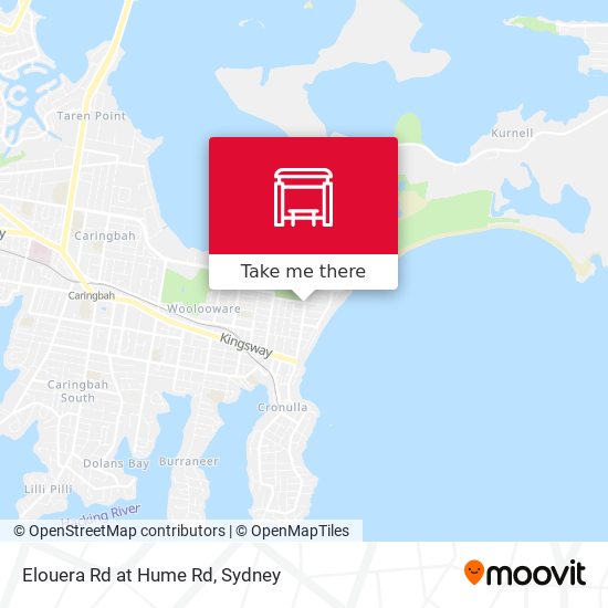 Elouera Rd at Hume Rd map