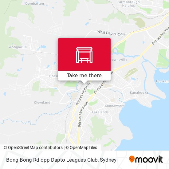 Bong Bong Rd opp Dapto Leagues Club map