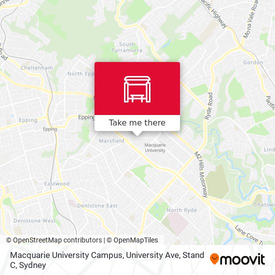 Macquarie University Campus, University Ave, Stand C map