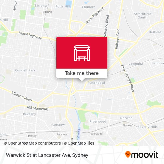 Warwick St at Lancaster Ave map