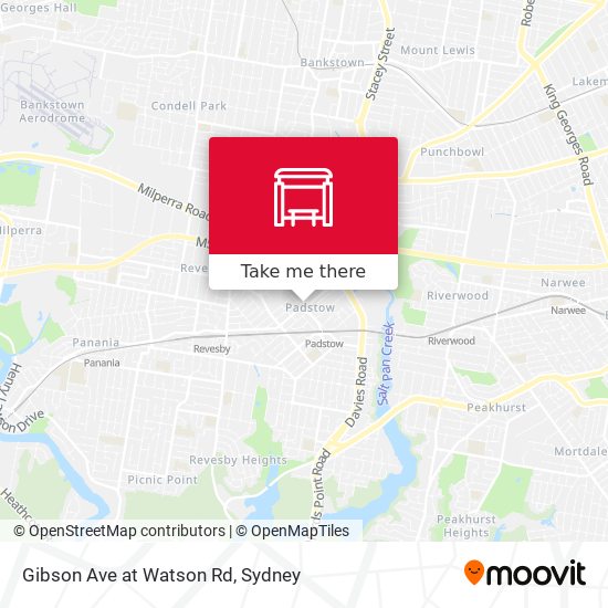 Gibson Ave at Watson Rd map