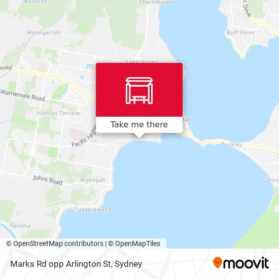 Marks Rd opp Arlington St map