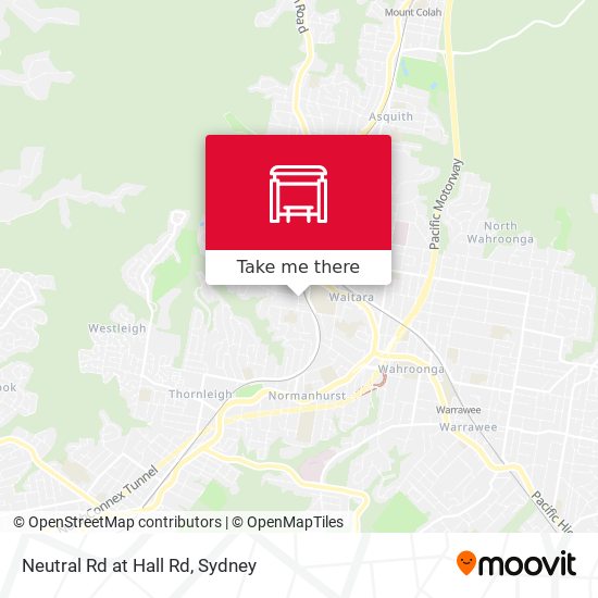 Neutral Rd at Hall Rd map