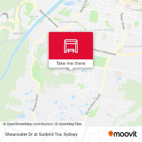 Shearwater Dr at Sunbird Tce map