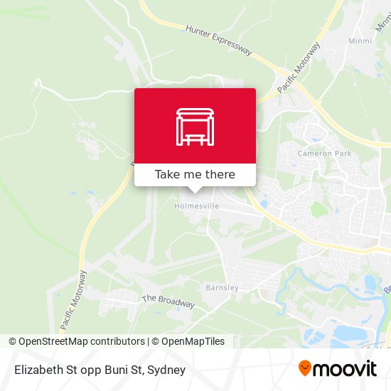 Elizabeth St opp Buni St map