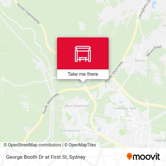 George Booth Dr at First St map