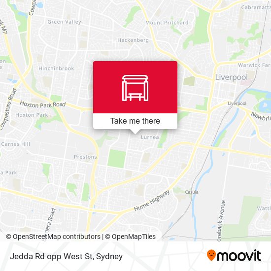 Jedda Rd opp West St map