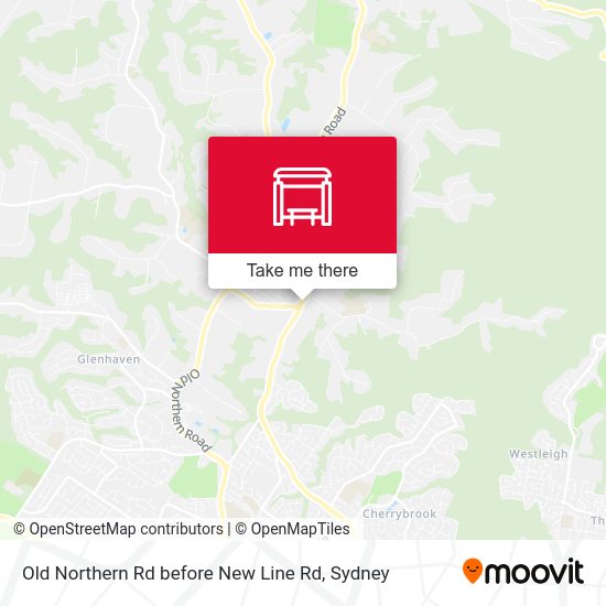 Old Northern Rd before New Line Rd map