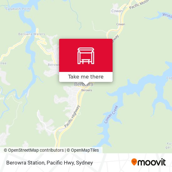 Berowra Station, Pacific Hwy map