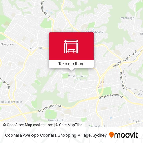 Coonara Ave opp Coonara Shopping Village map
