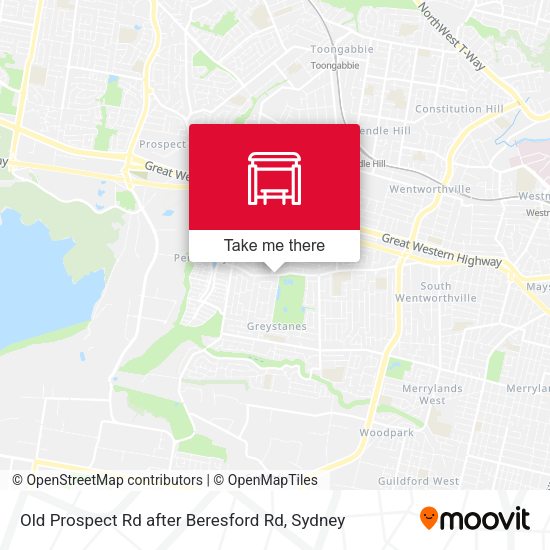 Old Prospect Rd after Beresford Rd map