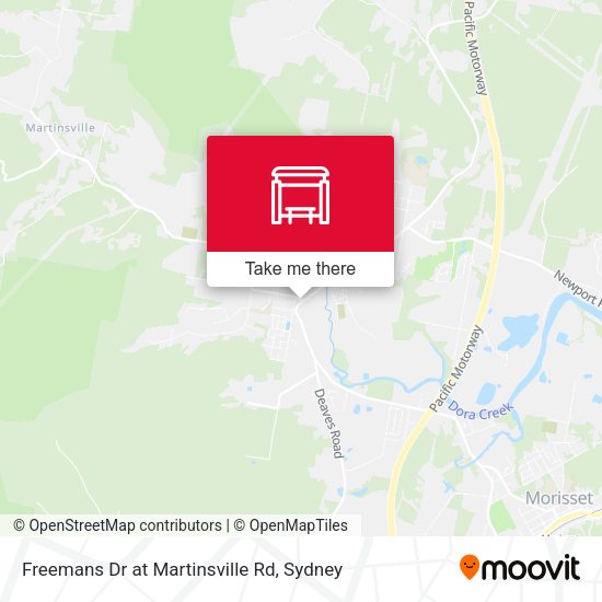 Freemans Dr at Martinsville Rd map