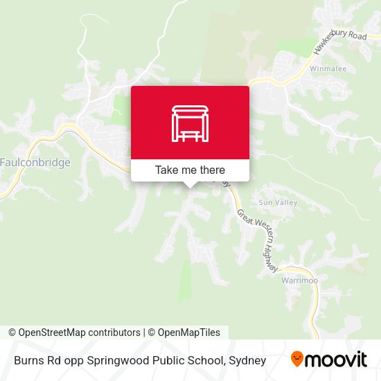 Burns Rd opp Springwood Public School map