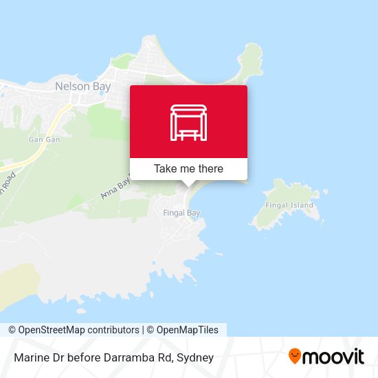 Marine Dr before Darramba Rd map