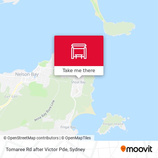 Tomaree Rd after Victor Pde map