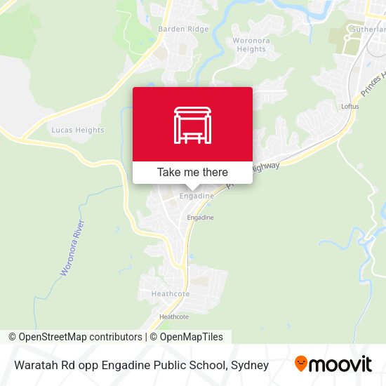 Waratah Rd opp Engadine Public School map