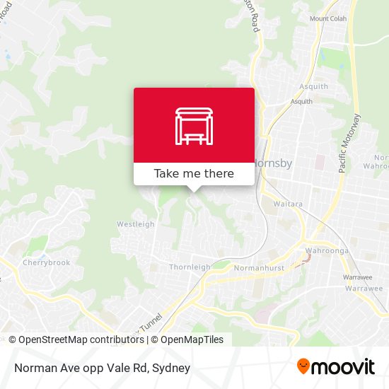 Norman Ave opp Vale Rd map