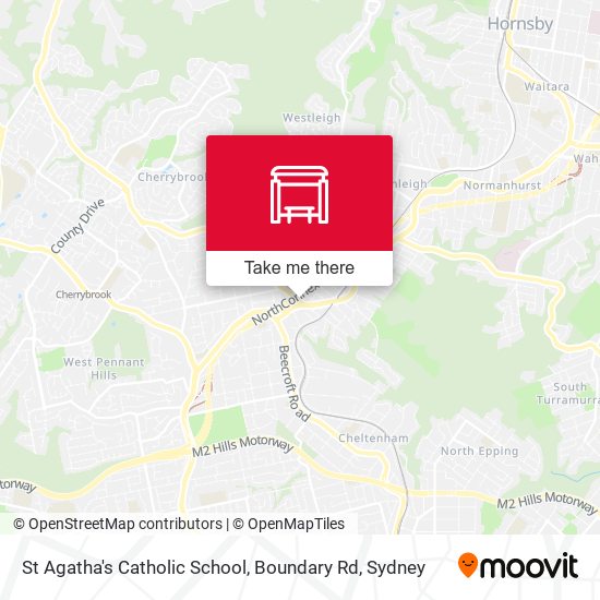 Mapa St Agatha's Catholic School, Boundary Rd