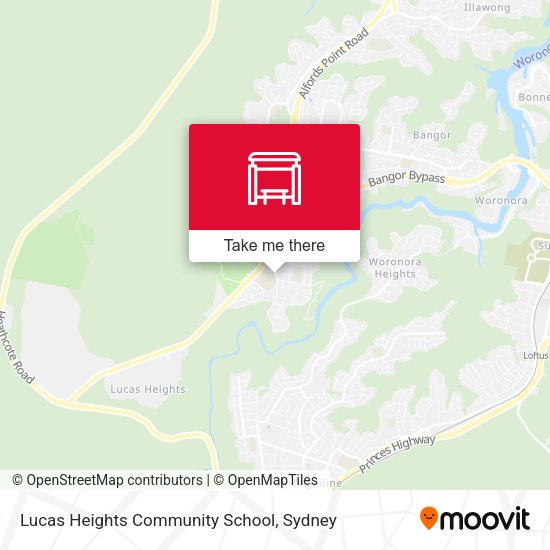 Lucas Heights Community School map