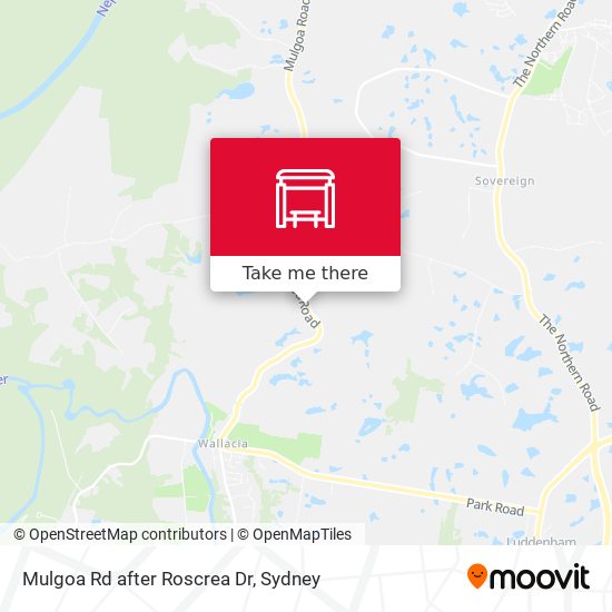 Mulgoa Rd after Roscrea Dr map