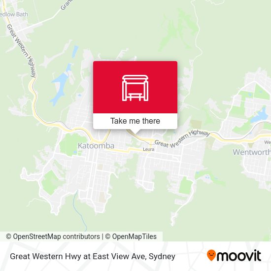 Great Western Hwy at East View Ave map
