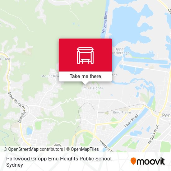Parkwood Gr opp Emu Heights Public School map