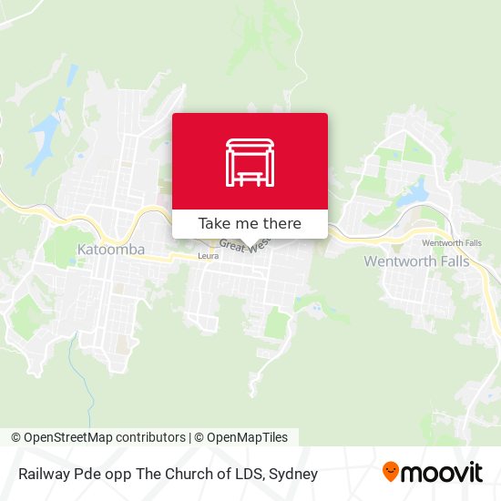 Railway Pde opp The Church of LDS map