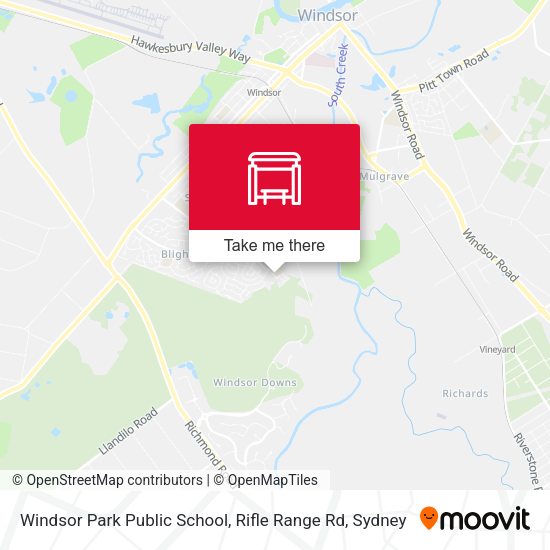 Windsor Park Public School, Rifle Range Rd map